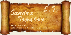 Sandra Topalov vizit kartica